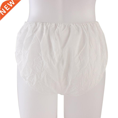 6Pcs Disposable Non Woven Paper Brief Panties Underwear Ladi