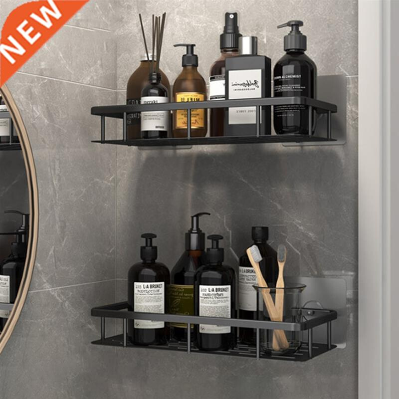 No-drill Bathroom Shelves Storage Rack Wall Mounted Corner