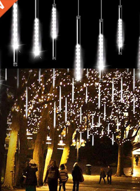 0cm/50cm LED Meteor Shower Garland Holiday Strip Light Outd