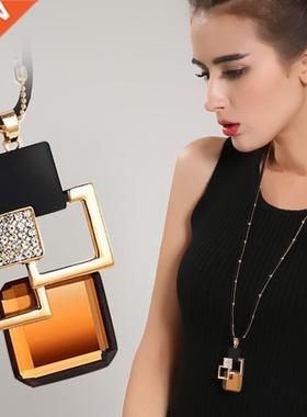 BYSPT Long Necklaces& Pendants for Women Collier Fem