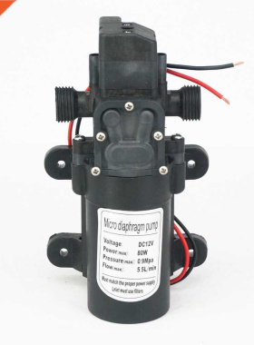 1/2'' BSP Male 12V DC 80W 5.5L/Min Diaphragm Water Pump Se