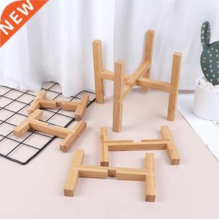 Plant Stand Shelf Wood Planter Pot Trays Flower Pot Rack Str