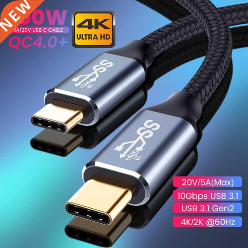 USB .1 Gen2 Type C Cable Thunderbolt  10Gbps USB-C Data Sy