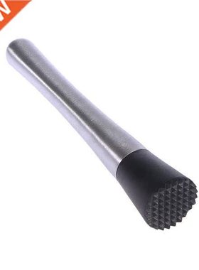 Stainless Steel Cocktail Muddler Stirrer Ice Crusher Stick