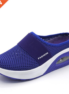 Women Mesh Lightweight Shoes Woman Slippers Wedge Shoes Fema
