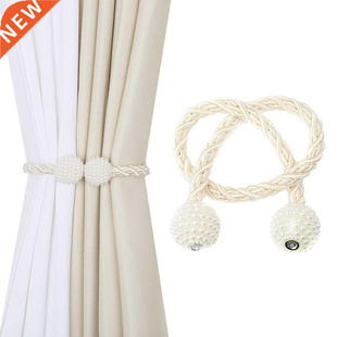 1Pc Curtain Clip Magnetic Tieba Home Decor Pearl Hanging B