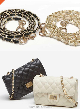 120cm Shoulder Bag Strap Metal Leather Handbag Chain Women R