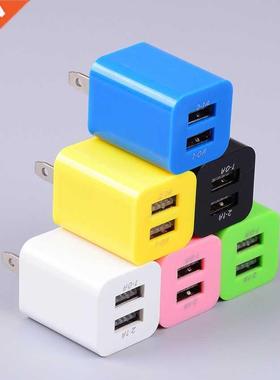 5V 1A US Plug USB Charging Dual Port Power Adapter For Home