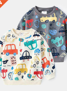 Baby Car Sweatershirt 2021 Spring Kid's Clothes Toddler Fash
