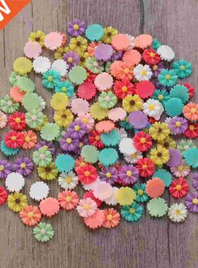 Resin Daisy Flower Cabochons Diy Flat Phone Jewelry Back