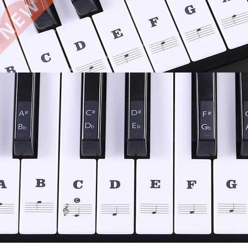 Transparent Piano Sticker Piano Keyboard Sticker 54/61/88 K