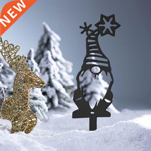 Hot Sale Metal Winter Gnome Decoration, Garden Ground Arts,