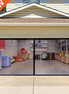 Garage Screen Door Anti-Insect Net  Retractable Magnetic