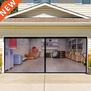 Garage Screen Door Anti-Insect Net Retractable Magnetic