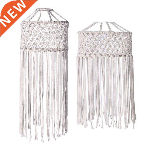 Handmade Macrame Lamp Shade Bathroom Pendant Tassel Lantern