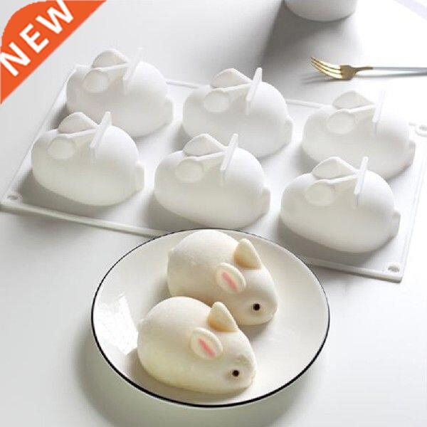 Non-stick Silicone 3D Rabbit Shape Cake Mold Mousse Dessert