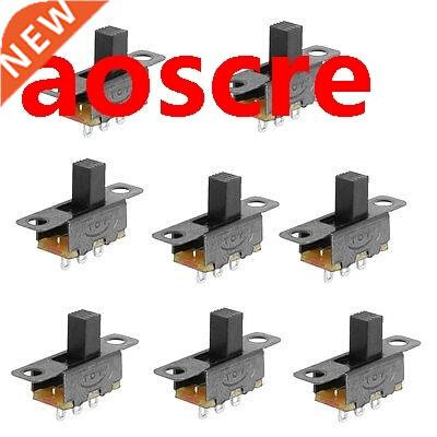 100 Pcs 6mm High Side Knob 2 Position SPDT 1P2T Panel Mount