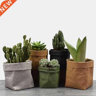 Mini Succulents Planter Pot Washable Paper Flowerpot Deskt