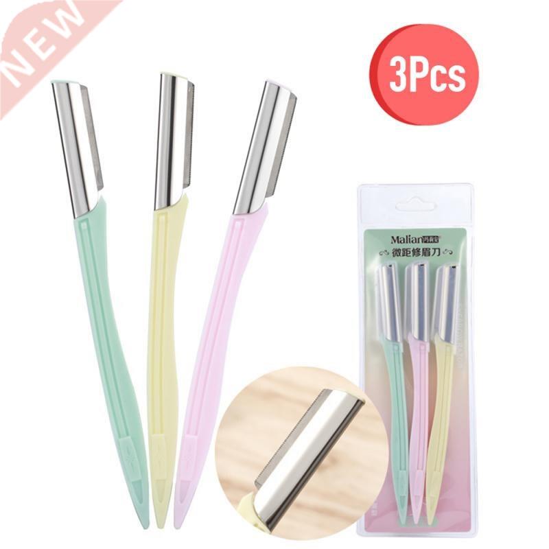 3Pcs Eyebrow Trimmer Portable Eyebrow Razor Shaver Eye Brow