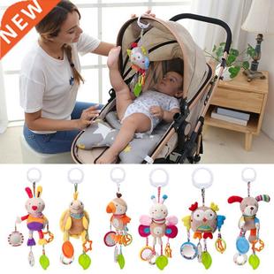 Newborn Baby Plush Stroller Toys Baby Rattles Mobiles Cartoo