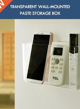 New Transparent Wall Mount orage Box Punch Free Acrylic Ha