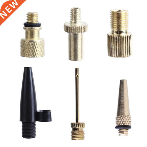 6 Pieces Valve Adapter Bicycle Air Pump Nozzle Sporting Bal