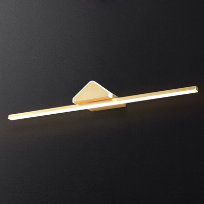 Postmodern light luxury copper mirror front light minimalis