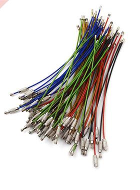 10pcs Key Chain Rings Wire Keychain Cable Rope Key Holder Ke