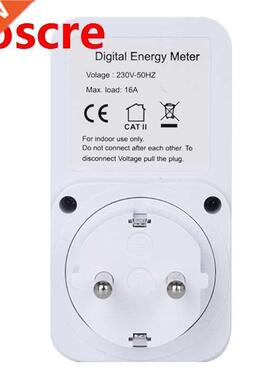EU Plug Digital Energy Meter Wattmeter Wattmeter Watt Monit