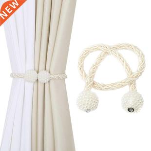 1Pc Curtain Clip Magnetic Tieba Home Decor Pearl Hanging B