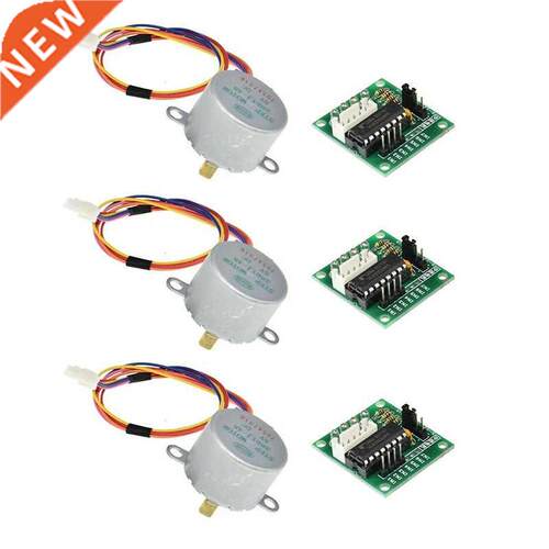 NEW 3 Sets 5V Stepper Motor 28BYJ-48 With Drive / Test Modul