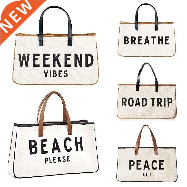 Canvas Handbag Women Large Capacity Tassel Shoulder Bag