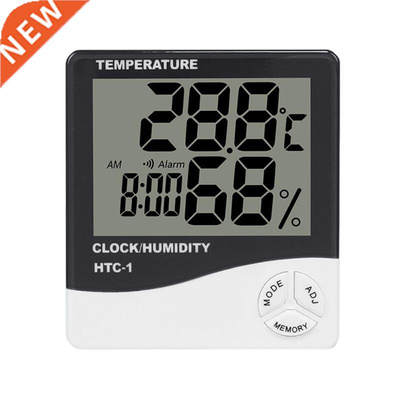 LCD accuracy Humidity Tester Clock Home Weather Station HTC-