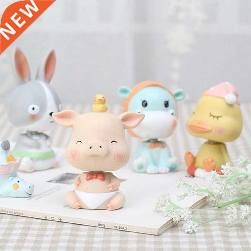 Car Dashboard Toys Cute Bobblehead Dolls Home Auto Interior