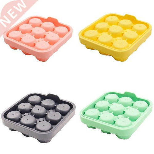 3D Rose Ice Cube Trays Silicone 9 Grids Ice Cubes Mold With