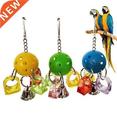 Legendog 3Pcs Parrot Hanging Ball Toys Bite Resistant Ring