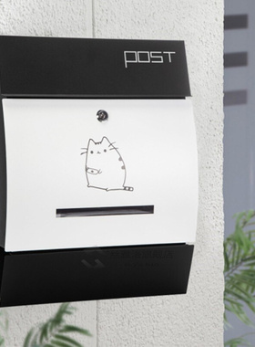 Letter box villa letter box outdoor rain-proof wall mailbox