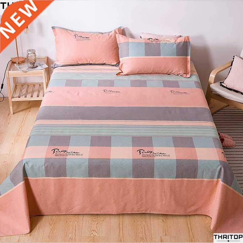 student cotton sheet bedsheet bed lnen spread sngle1.5/1.8