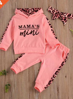 Infant Newborn Baby Girl Clothes Autumn 2022 PCS Sets Leopa