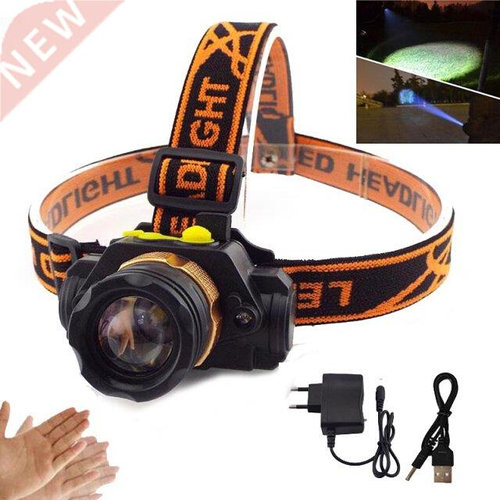 XPE Q5 Led Headlamp Sensor Headlight Frontal Head Torches Fl
