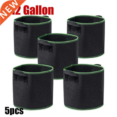 5pcs 1 3 5 10 gallon fabric plant Grow Bags ree growing Pots