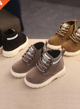 2 Style Inside Material Plush Kids Winter Boots Cotton Fabri