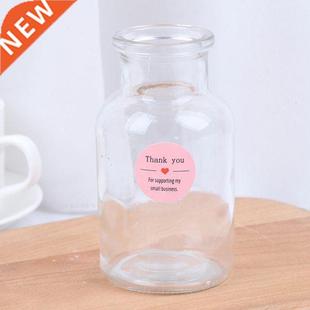 500pcs Per Roll Pink label paper Thank You Sticker Seal Labe