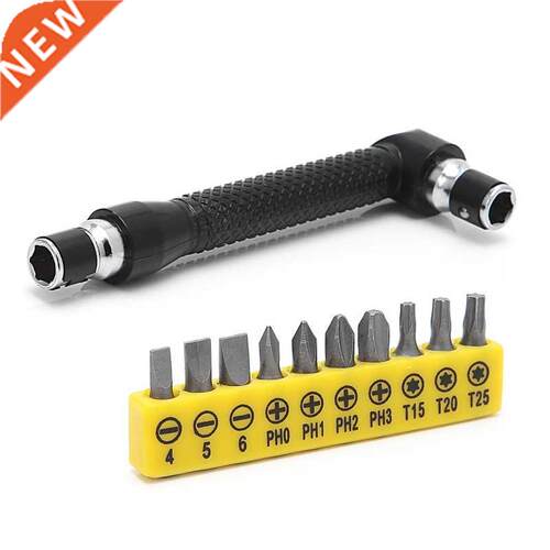 10 in 1 Socket Screwdriver L-shaped Angle Head Twin Wrench D