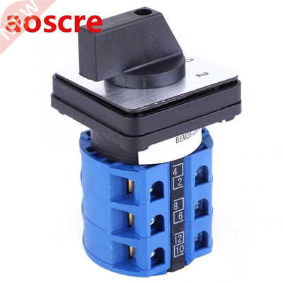 Universal Changeover Switch 690V 25A 3 Position Selector Rot