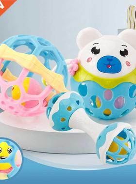 Soft Rubber Hand Grasping Ball Crawling Mobiles Baby Toys 0