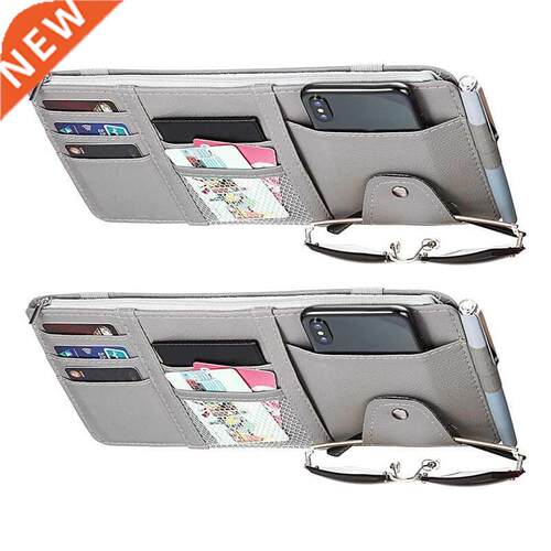 Car Styling Visor Organizer Auto Sun Visor Storage Pouch Car