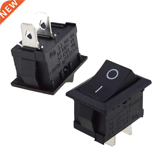 10pcs 10*15mm 2PIN ON/OFF Boat Rocker Switch 2 Feet 2 Files