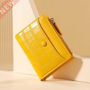 Stone Pattern Small Wallet Women Pu Leather Female Purse Zip