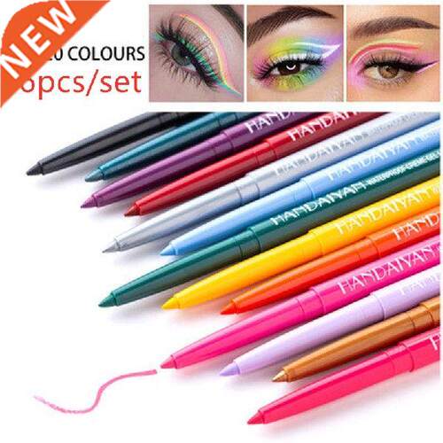 6pc Waterproof Creme Gel Liner 20 Color Eyeliner Easy To